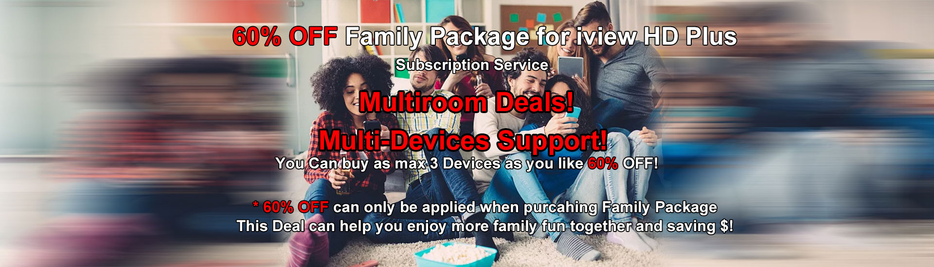 60% off family package